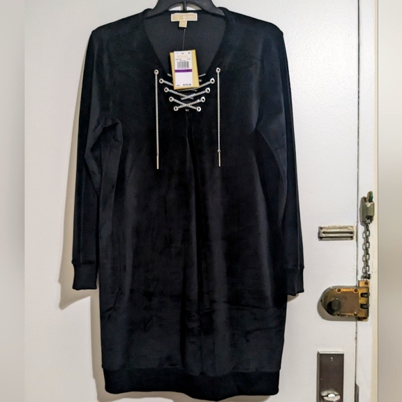 Michael Kors Plus Size Velour Velvet Tunic Dress - XXL - Picture 6 of 9